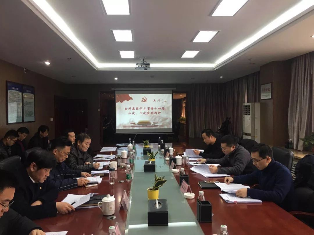 金開集團(tuán)召開2019年黨委中心組第一次集體學(xué)習(xí)會(huì)議 