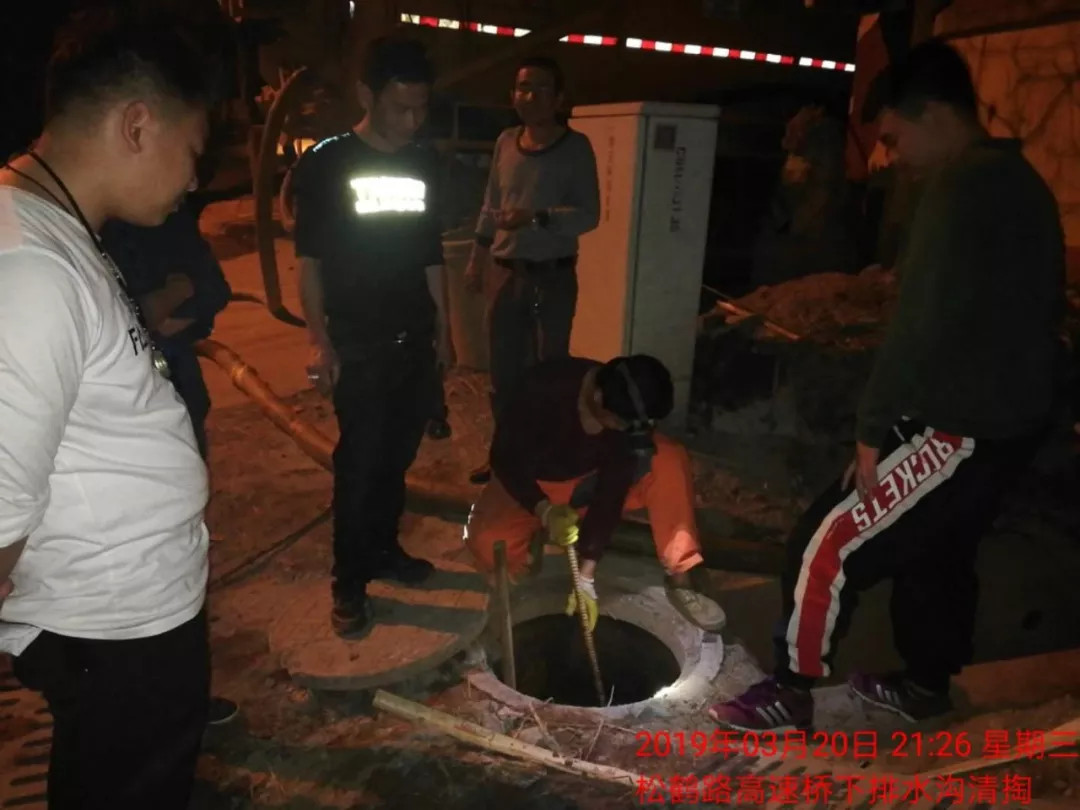 近期暴雨道路積水！管護公司在行動