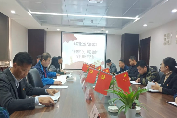 金匠置業(yè)黨支部召開專題組織生活會(huì)暨民主評議黨員大會(huì)