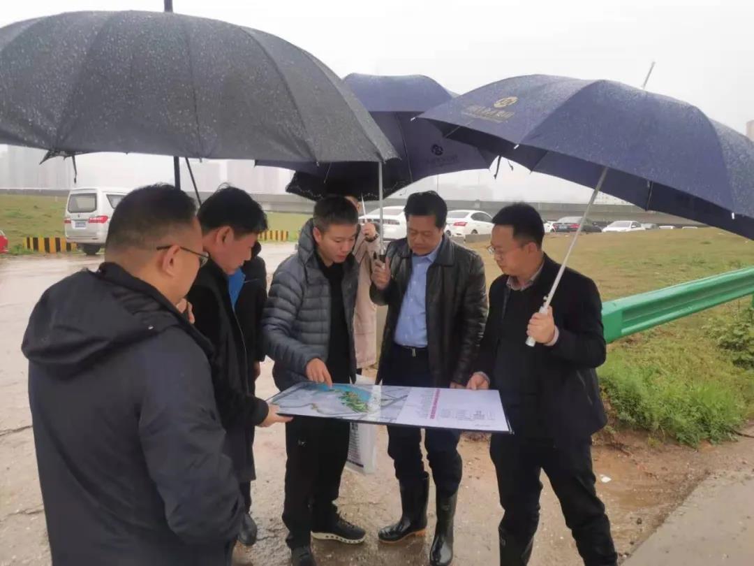 董事長謝榮華調(diào)研黃家湖水系環(huán)境綜合提升工程