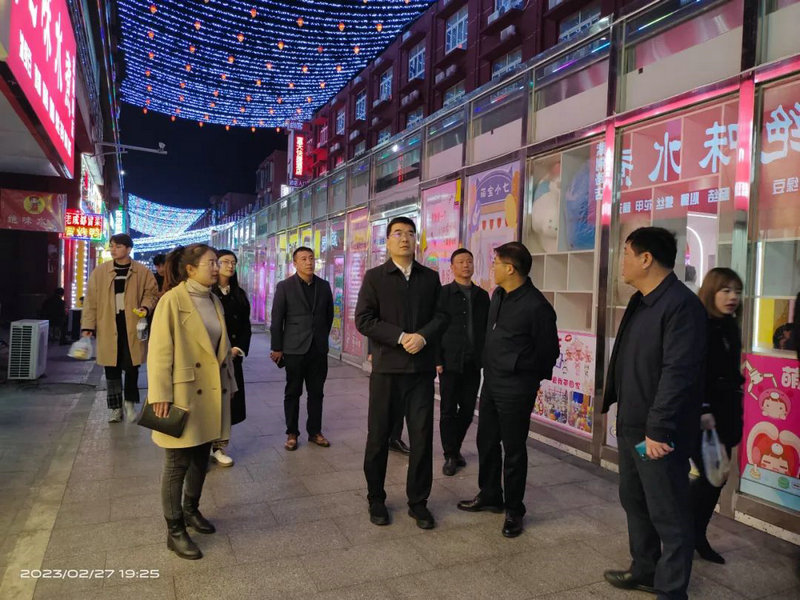 賀敏調(diào)研紫荊夜市